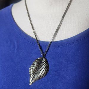 18" Bronze Leaf Pendant Necklace Artisan Fashion NWT Tony Alexander Jewelry